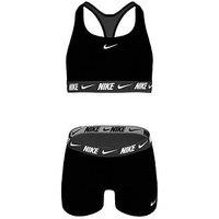 Nike Junior Girls Racerback Bikini & Short Set - Black