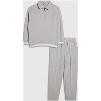 River Island Boys Premium Rugby Shirt Set - Grey