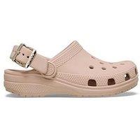 Crocs Kids Classic Metallic Buckle Clog - Blush