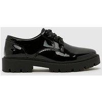 Schuh Junior Lace-Up School Shoes With Chunky Sole - Black