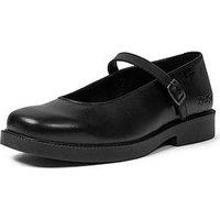 Kickers Maisey Mary-Jane Leather Shoe - Black