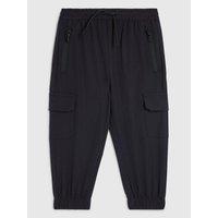 River Island Mini Boys Tech Pocket Cargo Trousers - Black