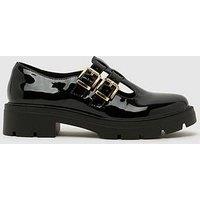 Schuh Patent Double Strap Mary Jane - Black