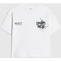River Island Mini Boys Downtown Nyc Graphic T-Shirt - White