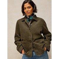 White Stuff Carrie Cord Long Sleeve Jacket - Green
