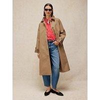 White Stuff Cole Trench Coat - Brown