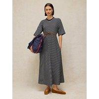 White Stuff Tierney Jersey T-Shirt Dress - Navy Multi