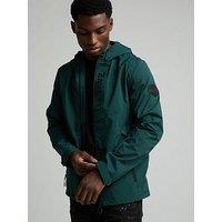 Zavetti Canada Bennicci Woven Windbreaker Lightweight Jacket - Dark Green