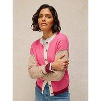 White Stuff Sansa Colour Block Cardigan - Pink