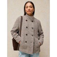 White Stuff Womens Kaia Tweedy Jacket - Brown