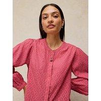 White Stuff Lana Jacquard Top - Pink