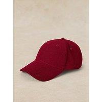 White Stuff Cord Baseball Cap - Red