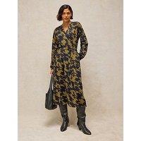 White Stuff Amara Printed Jersey Midi Dress - Green