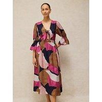 White Stuff Maisie Knot Dress - Pink