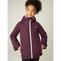 Regatta Kids Hillain Warm Lined Waterproof Insulated Jacket - Fig(Powder Lilac)