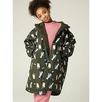 Regatta Kids Junior Waterproof Changing Robe - Dark Khaki Cats & Dogs