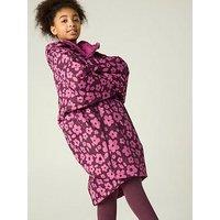 Regatta Kids Junior Waterproof Changing Robe - Fig/Violet Floral