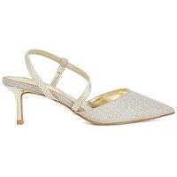 Dune London Charming Embellished Court Shoes - Gold