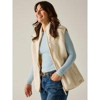 Regatta Womens Frankie Borg Zip-Through Pockets Gilet - Beige
