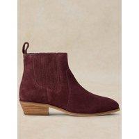 White Stuff Womens Millie Suede Chelsea Boots - Red