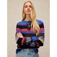 White Stuff Olive Stitch Stripe Jumper