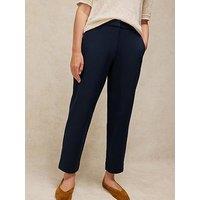 White Stuff Illy Crop Straight Trousers - Blue