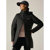 Regatta Ladies Selenar Long Length Baffled/Quilted-Black