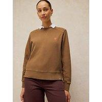 White Stuff Daydreamer Crew Neck Sweatshirt - Brown