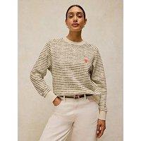 White Stuff Daydreamer Striped Sweatshirt - Cream