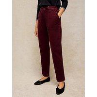 White Stuff Twister Corduroy Straight Leg Trousers - Red