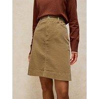 White Stuff Tia Corduroy Knee Length Skirt - Green