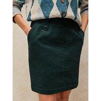 White Stuff Cora Corduroy Midi Skirt - Green