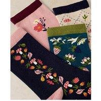 White Stuff 4Pack Autumn Fruit Ankle Sock