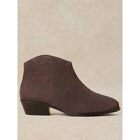 White Stuff Wide Fit Suede Ankle Boot - Grey