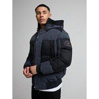 Zavetti Canada Aylmer 2.0 Padded Bomber Jacket - Dark Grey