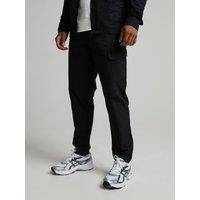 Alessandro Zavetti Mens Ferruccio 2.0 Tapered Cargo Pocket Cargo Trousers - Black