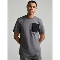 Alessandro Zavetti Mens Rossano Contrast Pocket T-Shirt - Grey