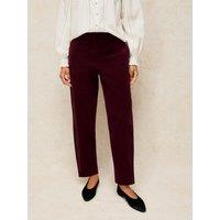 White Stuff Womens Illy Stretch Cord Cropped Trousers - Purple