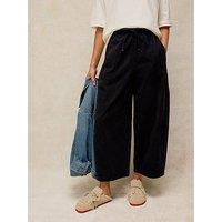 White Stuff Leona Wide-Leg Corduroy Trousers - Black