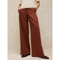 White Stuff Kenna Side Stripe Trousers - Brown