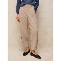 White Stuff Adeline Utility Barrel Leg Trousers - Cream