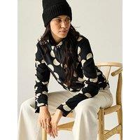 Regatta Ladies Orla Printed Half Zip Fleece Fleece-Daisy Hoop Black