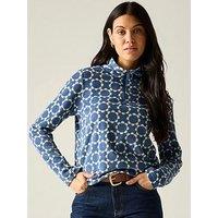 Regatta Ladies Orla Printed Half Zip Fleece Fleece-Daisy Hoop Blue