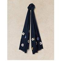 White Stuff Fringed Scarf - Blue