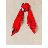 White Stuff Emily Square Printed Scarf - Red
