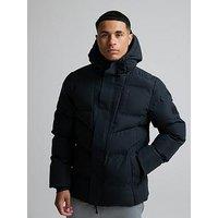 Zavetti Canada Makelta Padded Hooded Parka Jacket - Black