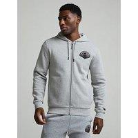 Zavetti Canada Bottacini Compatto Zip Through Hoodie - Grey