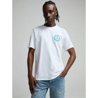 Alessandro Zavetti Mens Cerchio Logo Back Print T-Shirt - White