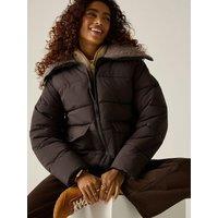 Regatta Womens Kayana Feather-Free Insulated Teddy Collar Jacket - Brown