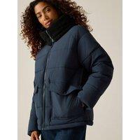 Regatta Womens Kayana Teddy Collar Insulated Quilted Jacket - Navy